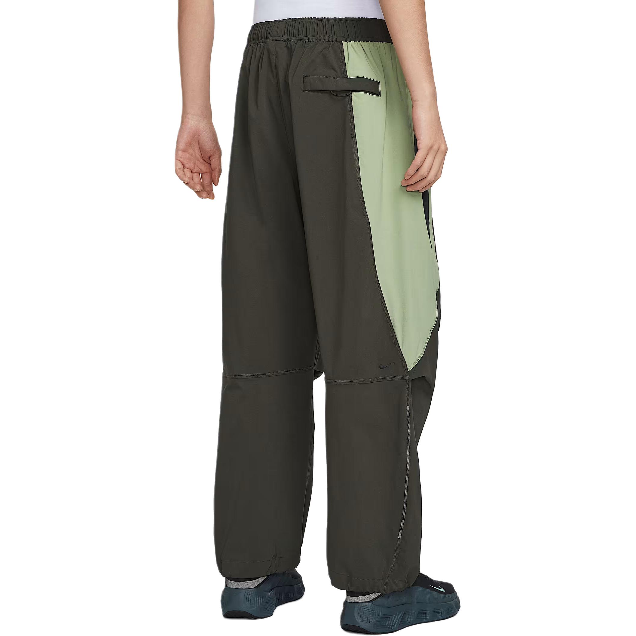 Мужские брюки Tech Dri FIT Woven Color Block Oversized Nike, зеленый/черный — фото 4