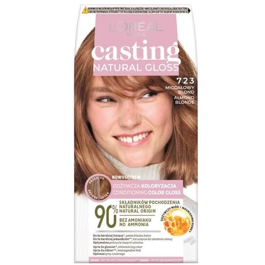 

Краска для волос 723 Миндальный Блонд L'Oreal Paris, Casting Natural Gloss, L’oreal