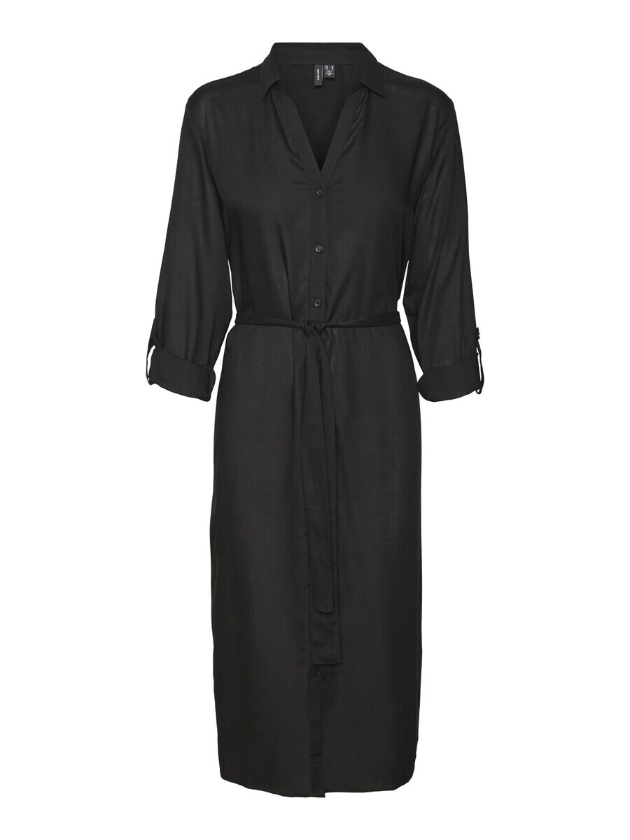 

Платье рубашка VERO MODA Shirt Dress BUMPY, черный