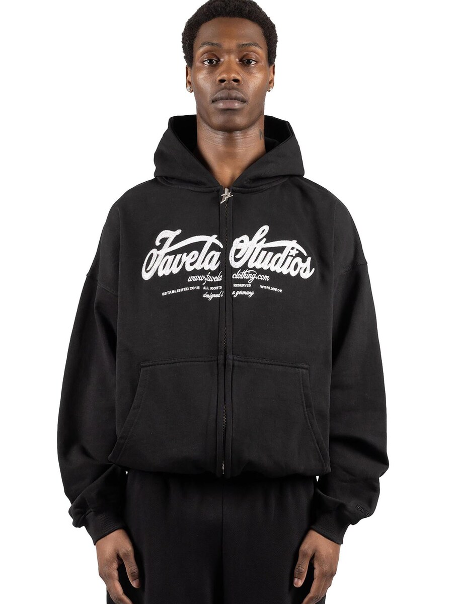 

Толстовка FAVELA Chain Stitching, черный