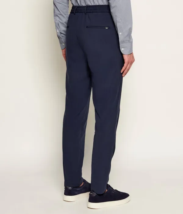 Брюки чинос P-GeniusJ slim fit Boss, темно-синий — фото 4
