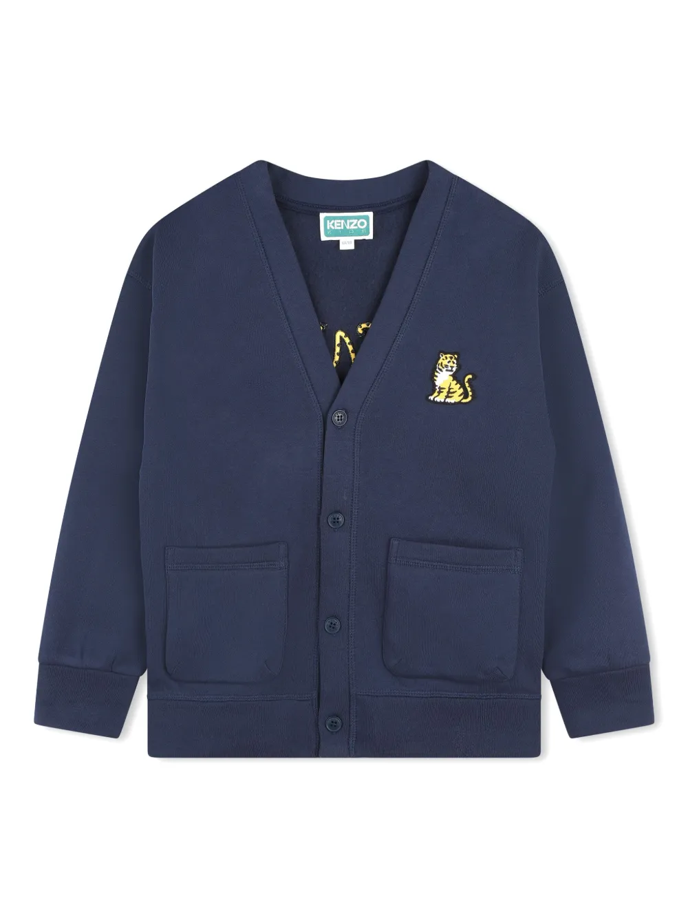 

Кардиган с аппликацией Kenzo Kids, синий