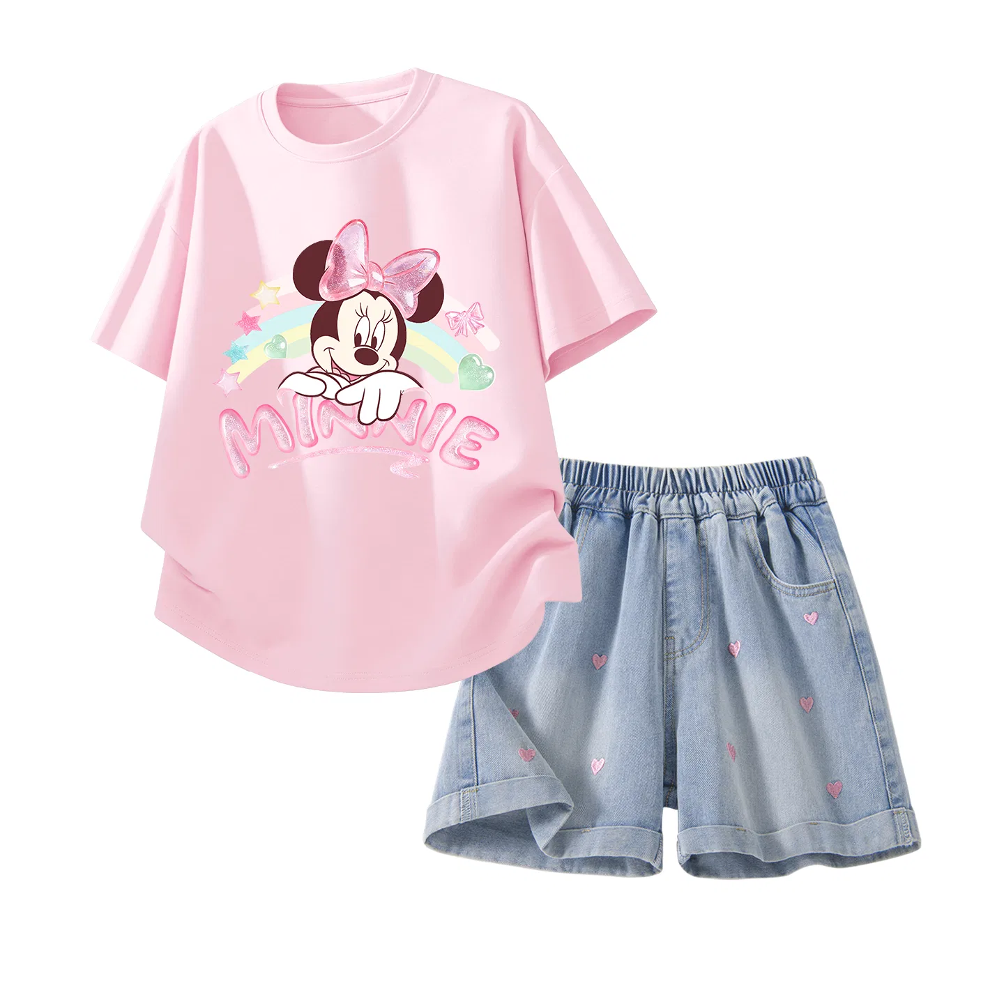 Спортивный костюм 2 предмета Disney Casual Sportswear Kids Crystal Pearl Powder Denim Blue