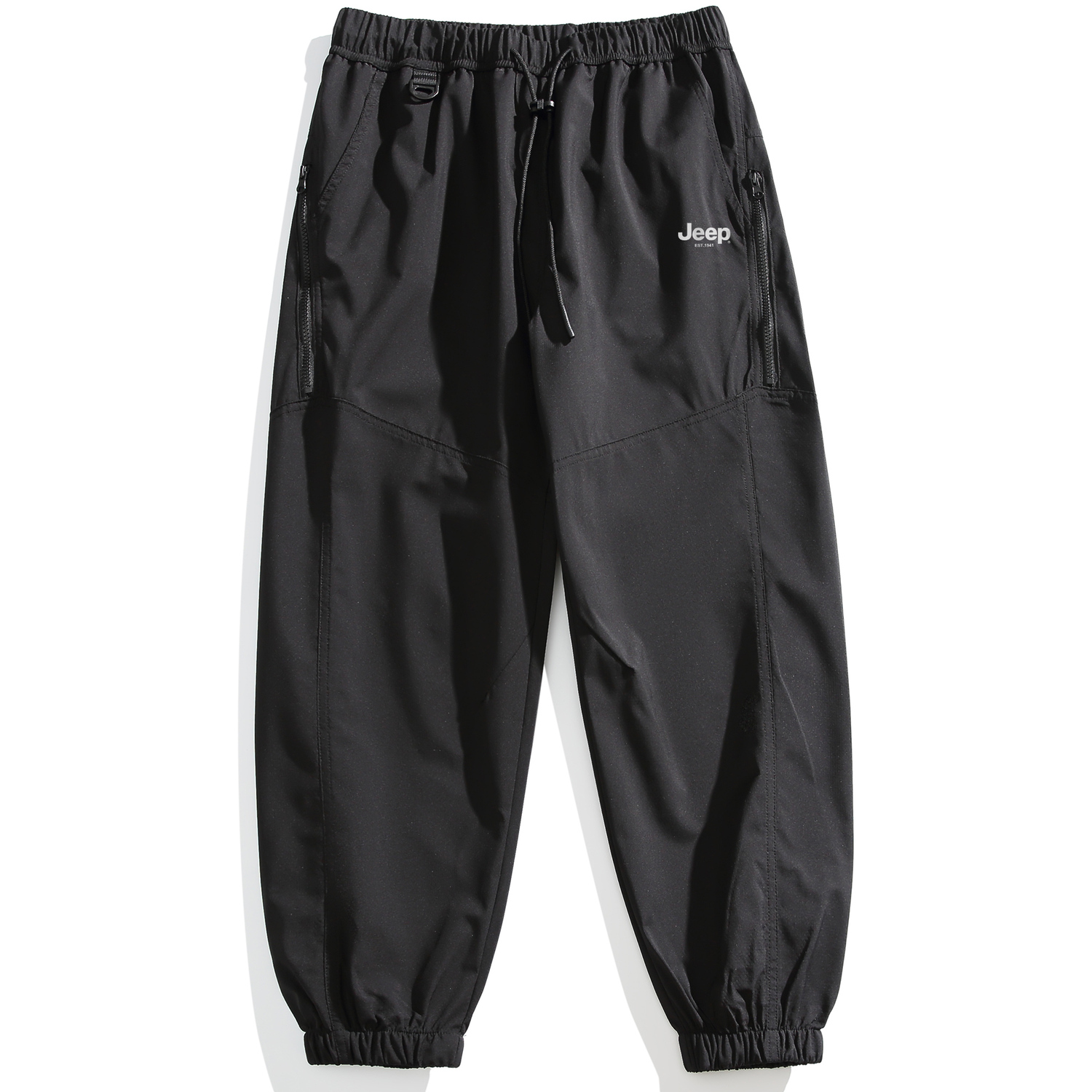 

Брюки-карго, унисекс, средней высоты Jeep, matte черный[thickened and fleece-lined]