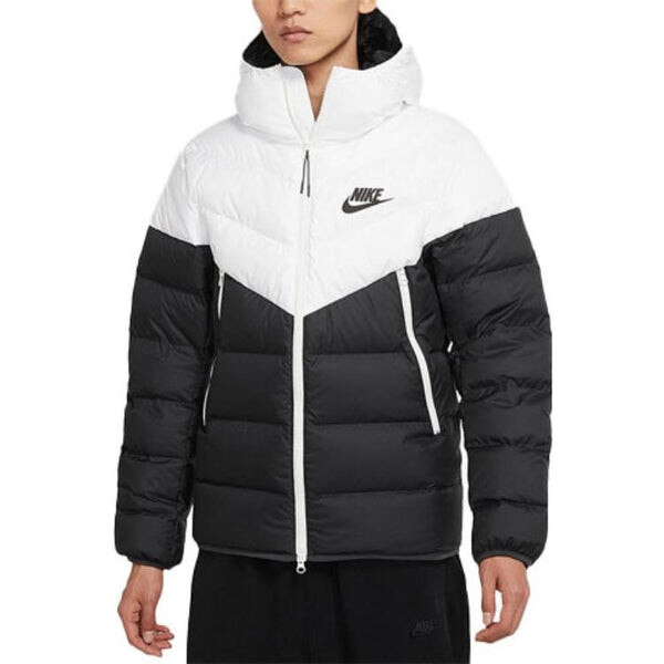 Пуховик Nike Sportswear NSW Down Fill Casual Sports Hooded Jacket Down Jacket Black, черный — фото 3