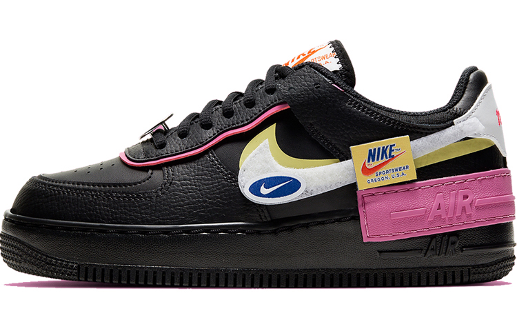 Кроссовки Nike Air Force 1 Low Shadow Removable Patches Black Pink Women's