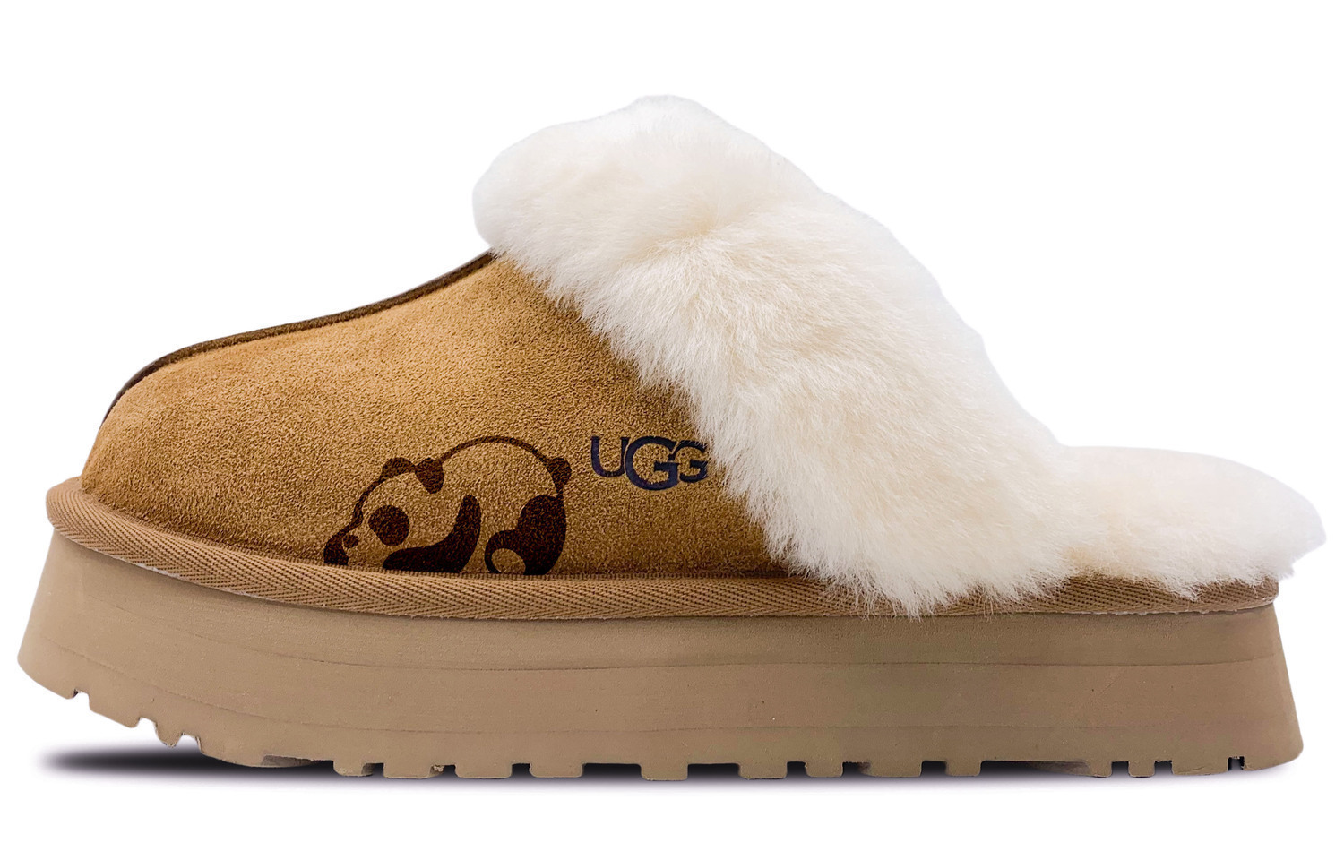 UGG Женские противоскользящие тапочки с закрытым носком каштаново-коричневого цвета, цвет Chestnut Brown (,) — фото 3