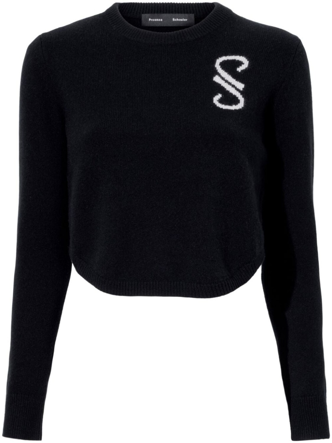 

Proenza Schouler кашемировый джемпер Stella с монограммой, черный
