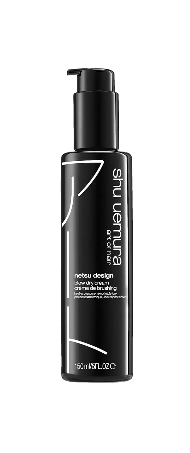 Shu Uemura Art of Hair Netsu Design Blow Dry Cream - основа под укладку и термозащита, придает объем и гладкость, средняя фиксация и гибкий контроль, 140 мл., red