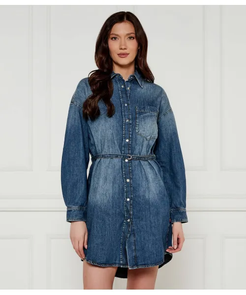 

Джинсовое платье с поясом nele Joop! Jeans, синий