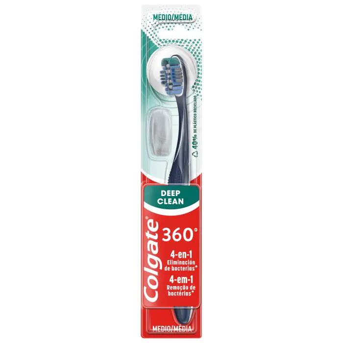 

Зубная щетка cepillo de dientes manual 360º deep clean medio Colgate, цвет blanco