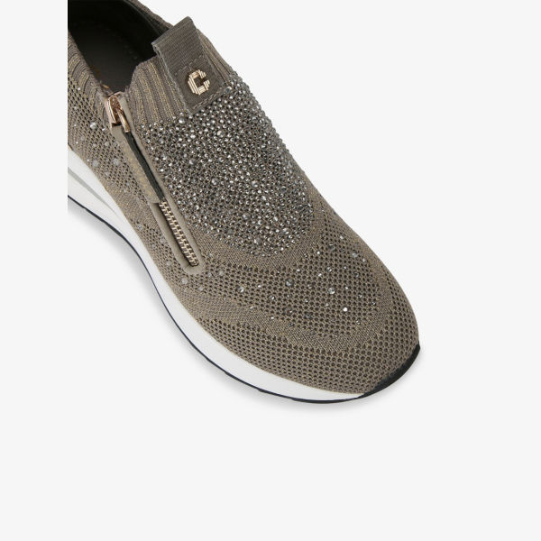 Высокие кроссовки Carvela на молнии, бронзовый — фото 3