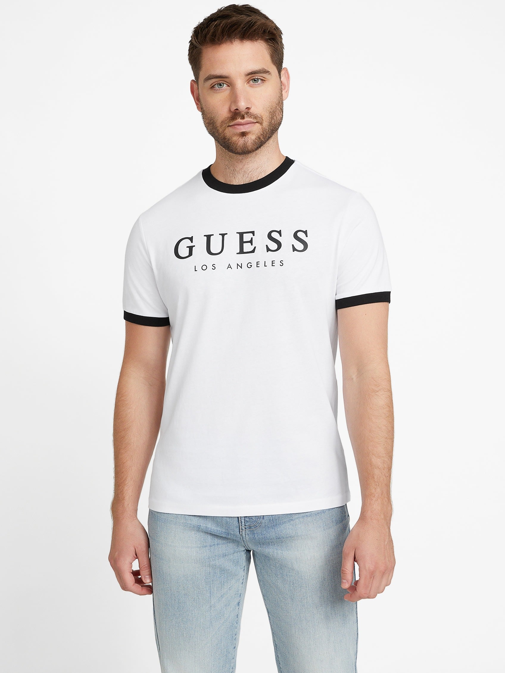 

Футболка с логотипом Kirk Guess Factory, цвет Pure White