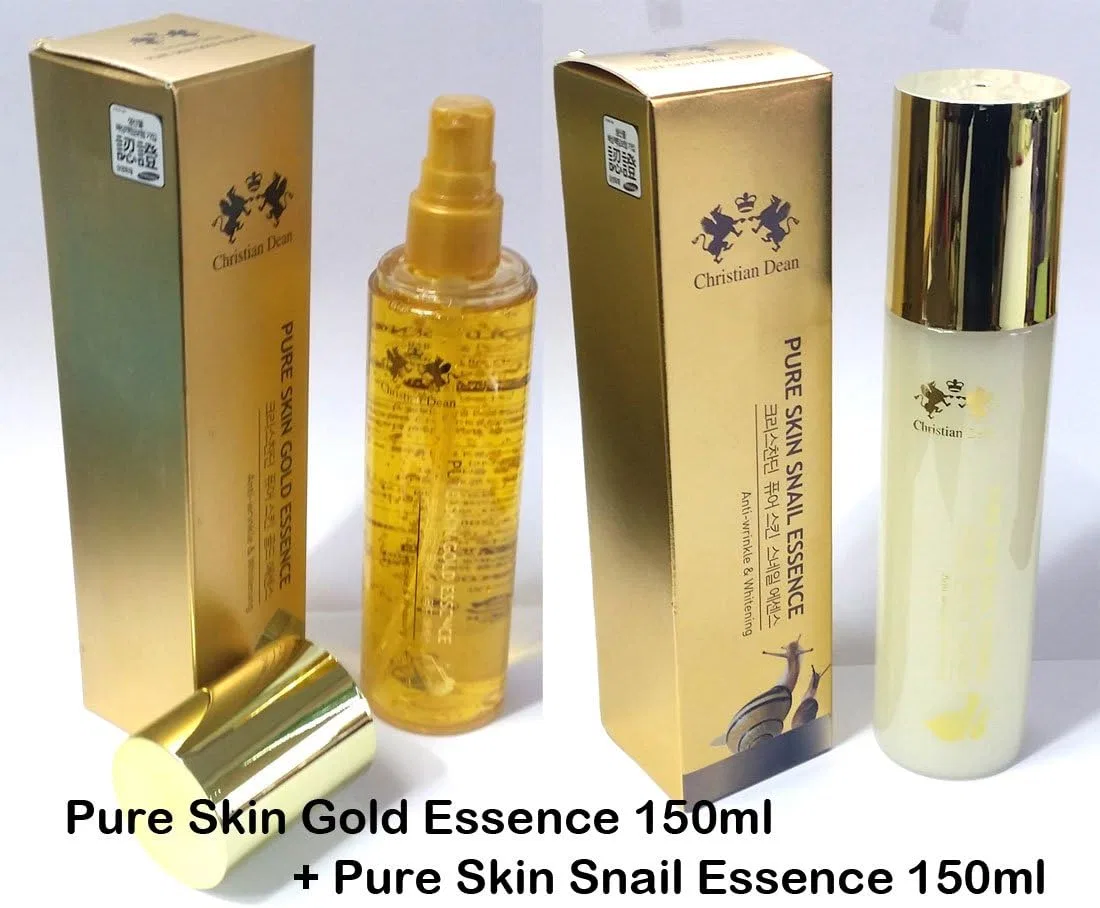 Эссенция Christian Dean — С золотом и улиточным муцином Pure Skin Gold Essence + Snail Essence, 150 мл