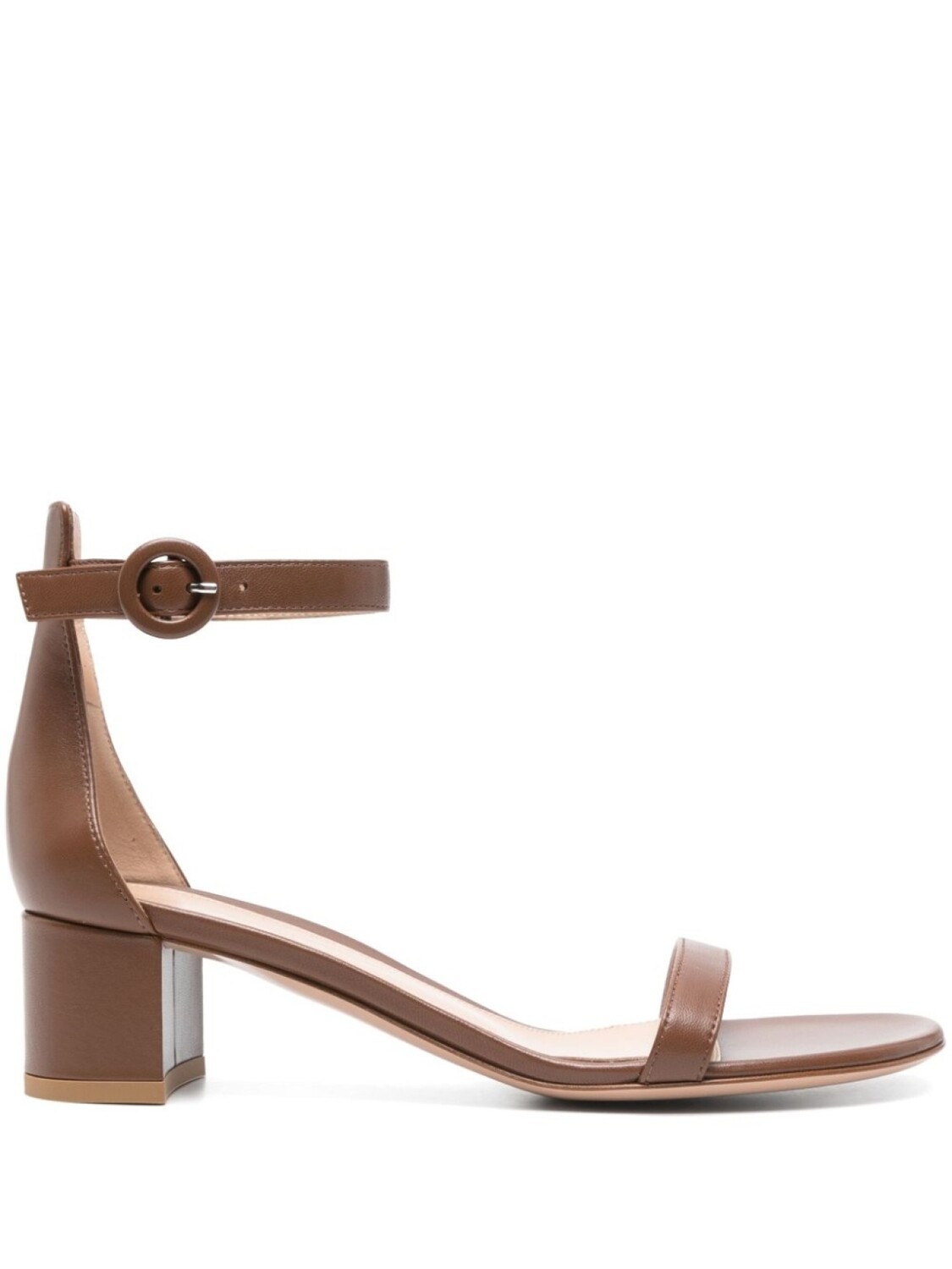 Gianvito Rossi босоножки на каблуке, коричневый