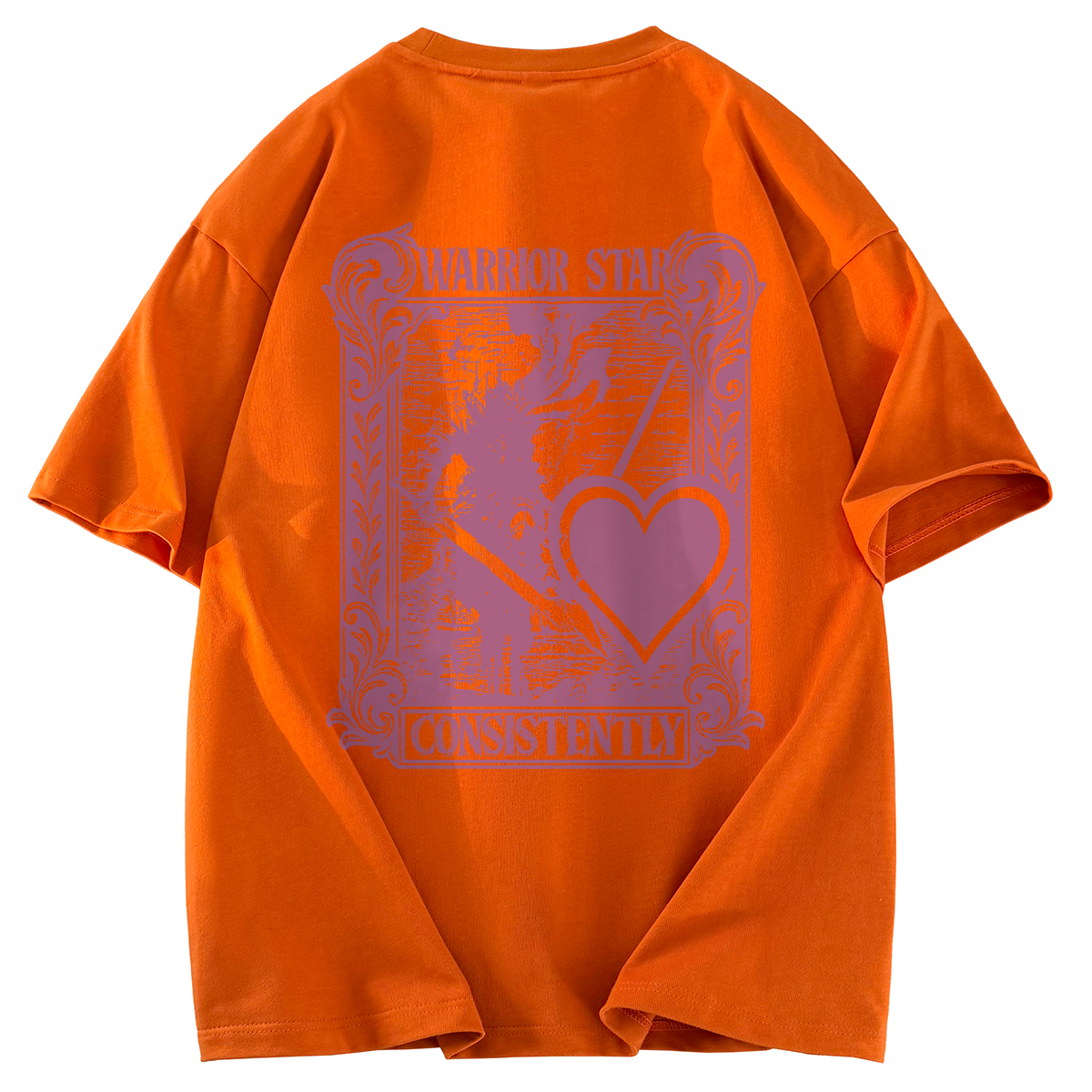 

Футболка Unisex Crew Neck Moderate Heavyweight WARRIOR, оранжевый (heavyweight and 100% cotton)