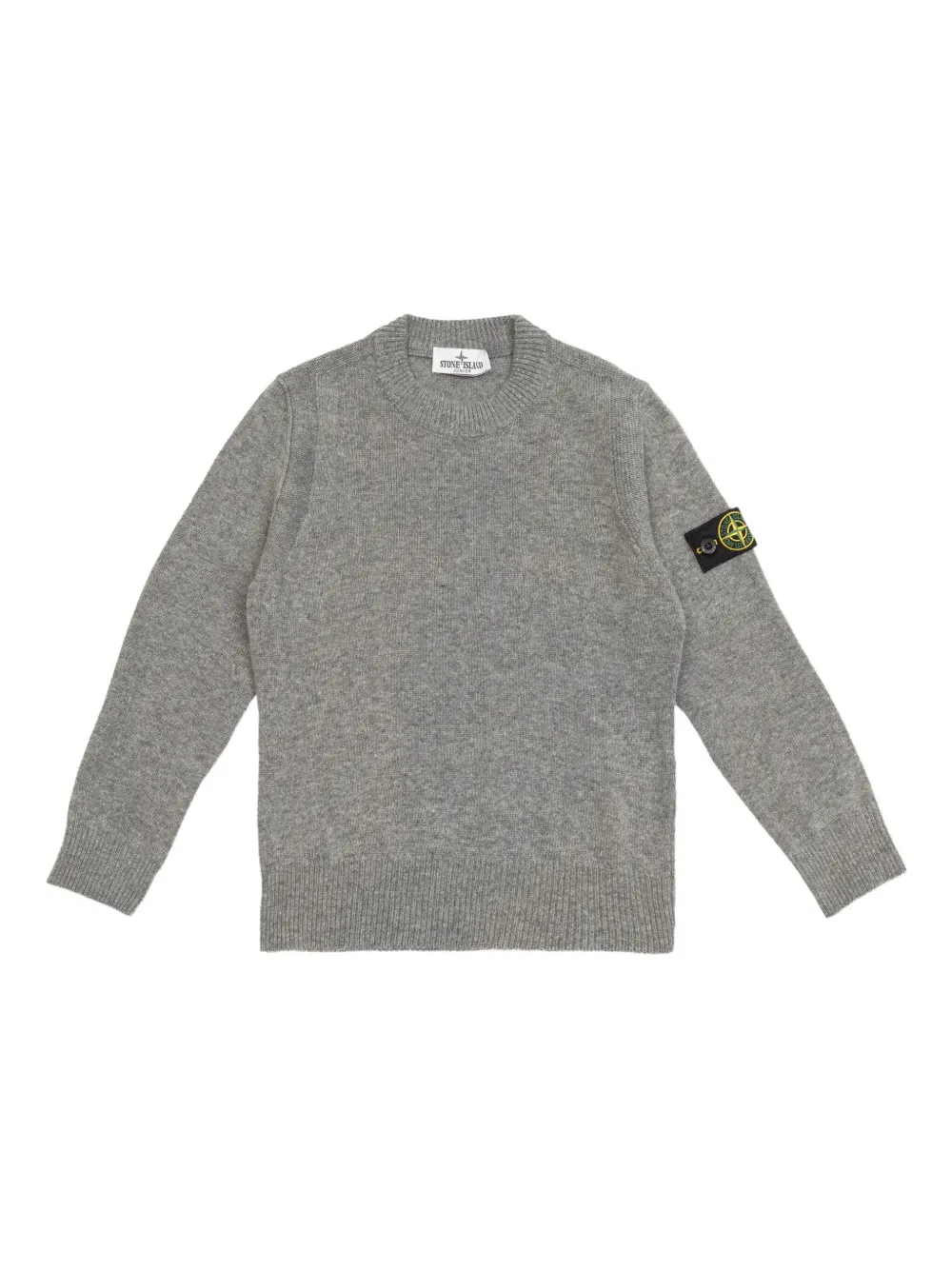 

Свитер с нашивкой Compass Stone Island Junior, серый