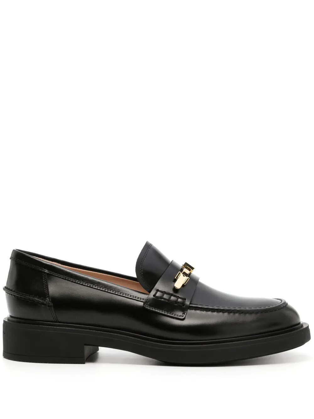 Лоферы с пряжкой Gianvito Rossi, черный