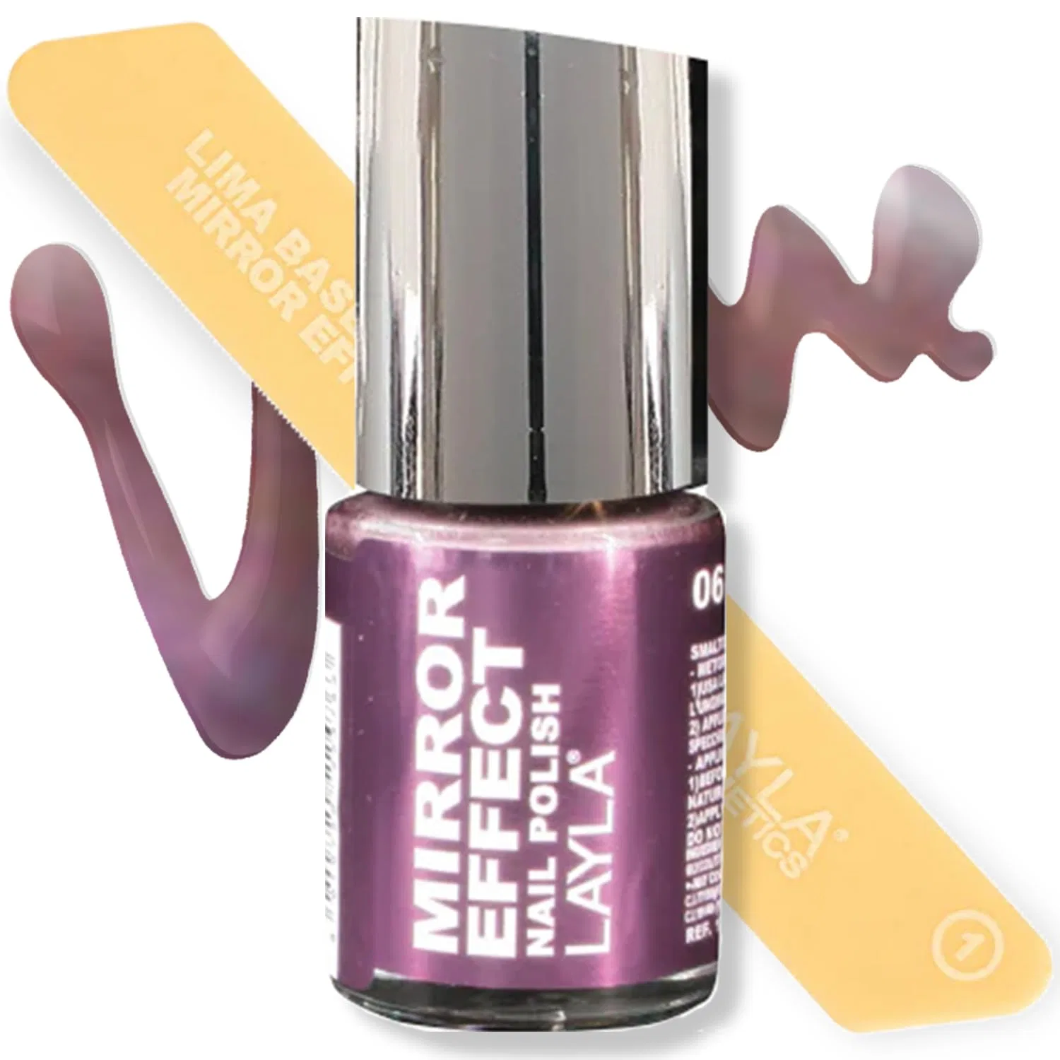 Лак для ногтей с зеркальным эффектом «Mirror Effect» 06-Red Hot от Layla Cosmetics Layla