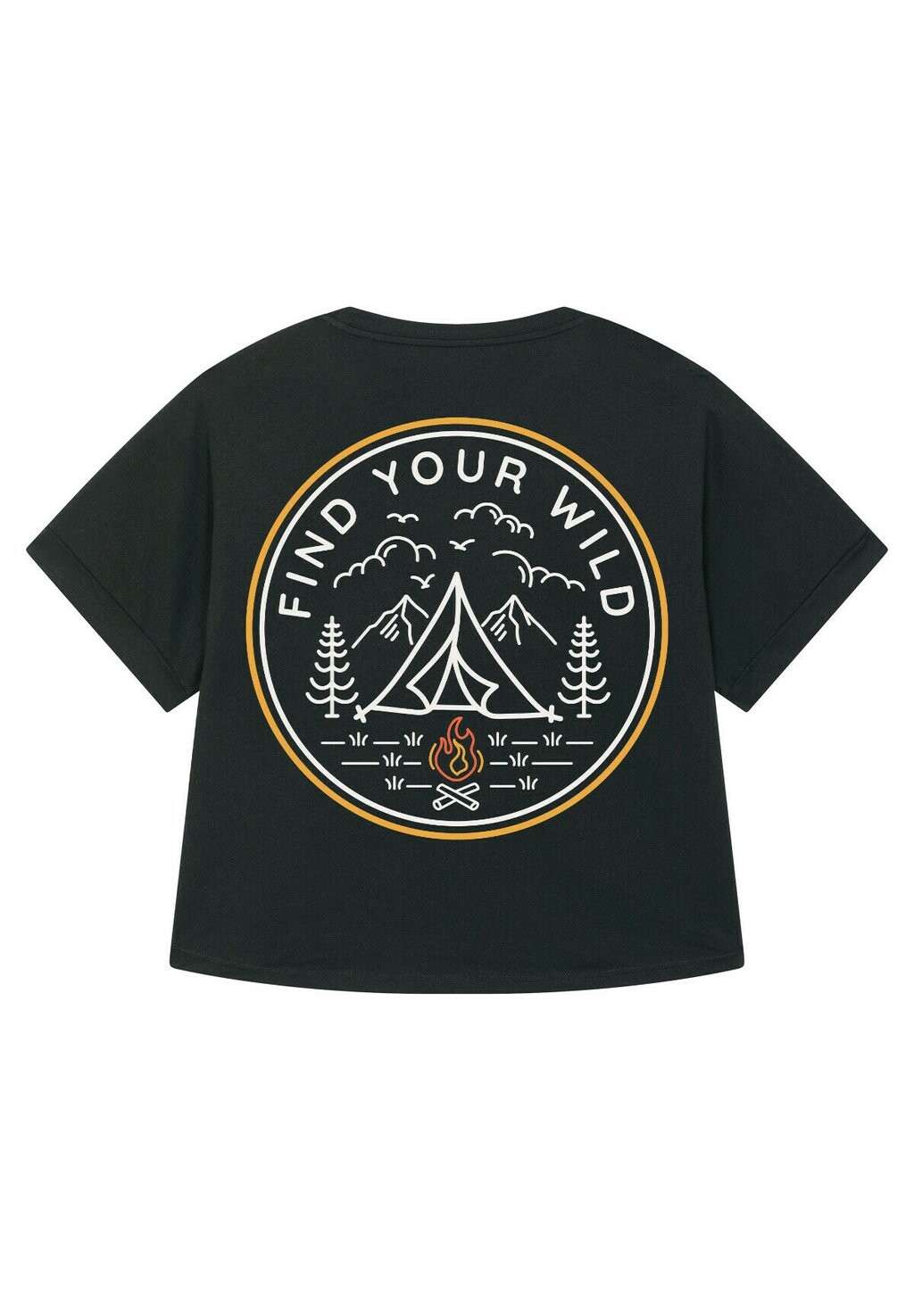 

Принт на футболке FIND YOUR WILD watapparel, черный