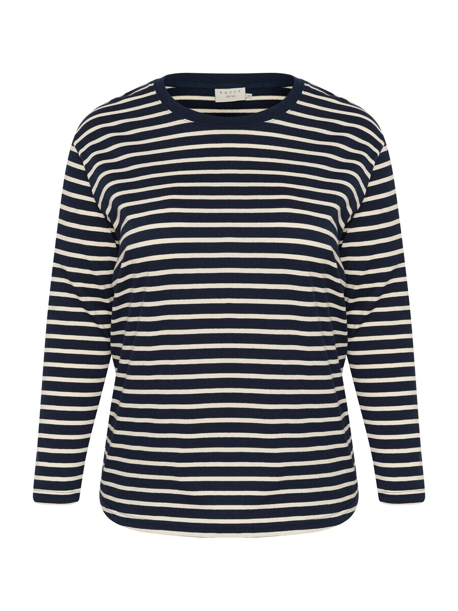 

Лонгслив KAFFE CURVE Shirt Winni, ночной синий