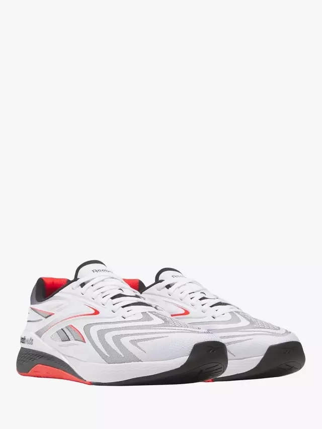 Мужские кроссовки Nano X5 Edge, бело-черно-красные Reebok — фото 2