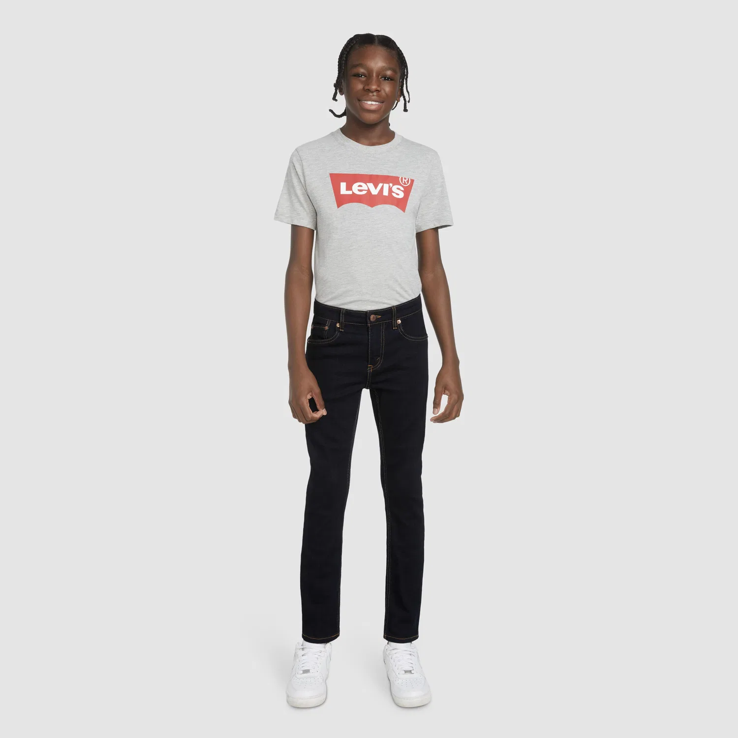Джинсы 510 Skinny Fit Everyday Performance Jeans для мальчиков 8-20 размера Levi's, Dark Wash