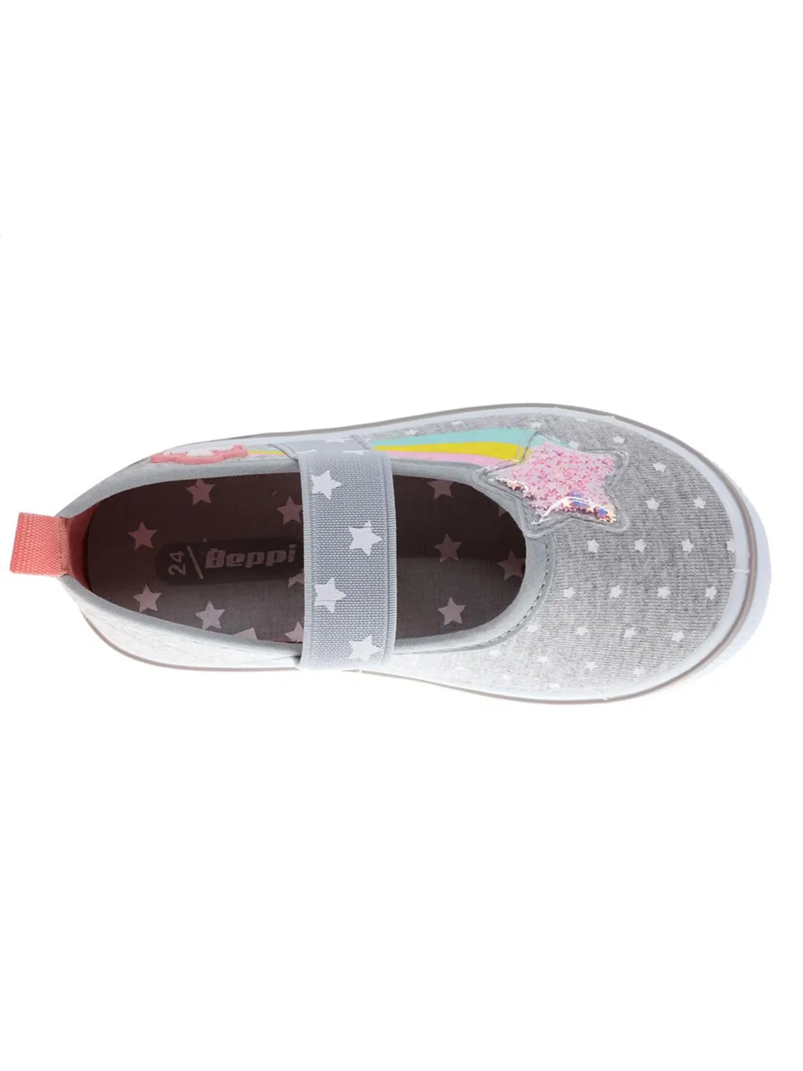 Кроссовки Beppi Canvas Shoe серого цвета — фото 3