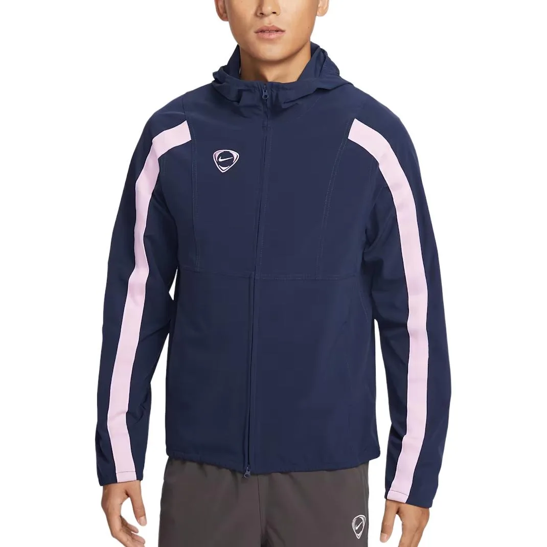 Nike Куртка Swoosh мужская Midnight Blue/Midnight Blue/Pink Foam/Pink Foam с капюшоном Moderate Others