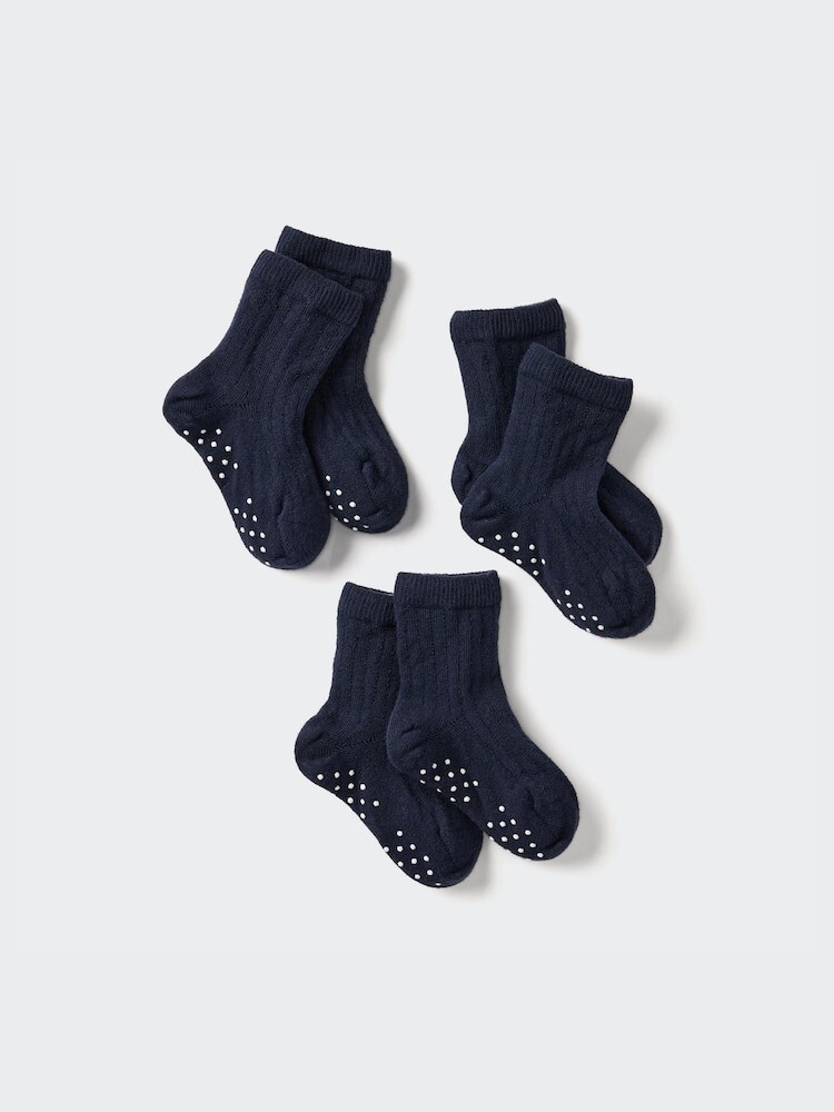 

Носки детские 3 пары Uniqlo, цвет 69 синий