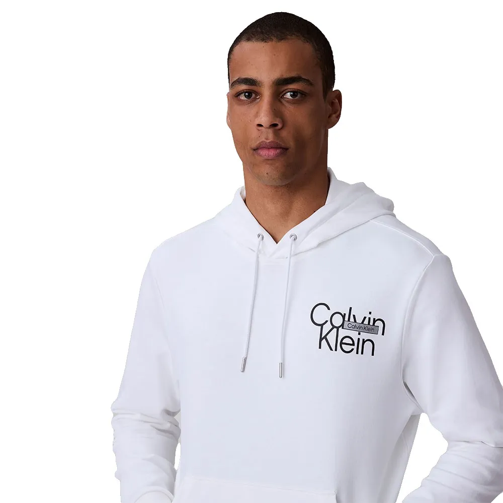 Толстовка Calvin Klein Monologo 350 Terry, белый — фото 4