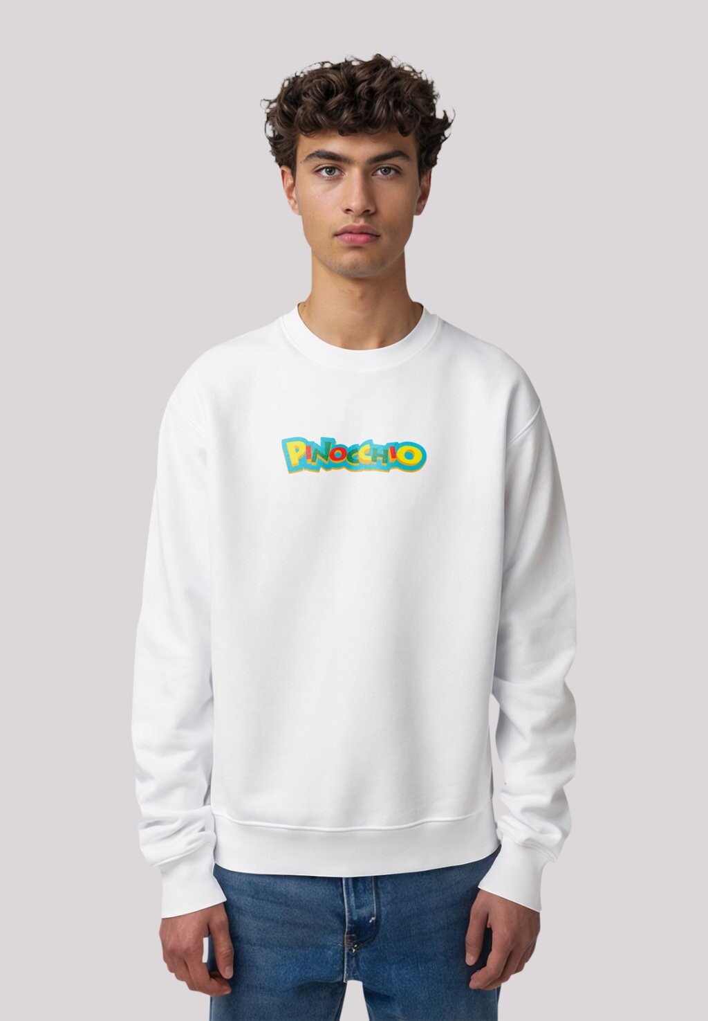 

Толстовка PINOCCHIO LOGO SCHRIFTZUG F4NT4STIC, белый