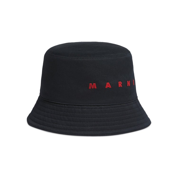 

Панама Marni Logo Bucket Hat II, черный