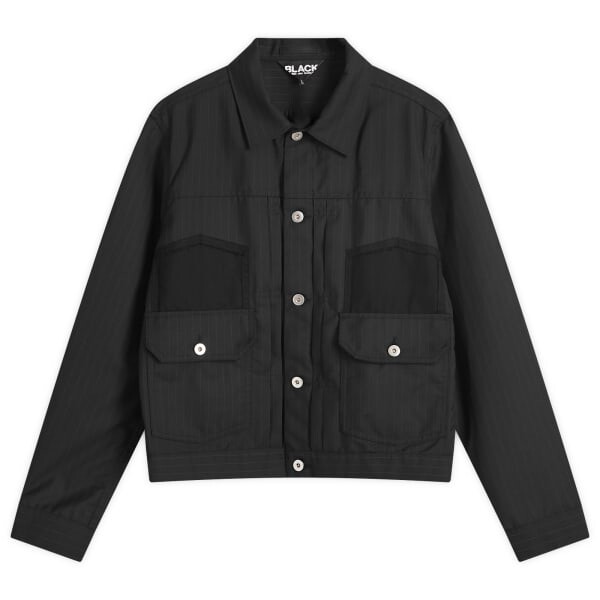 

Куртка дальнобойщика в полоску Comme Des Garçons Black, черный