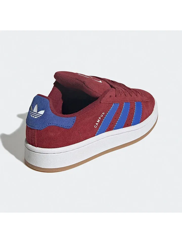 Кроссовки кожаные Adidas красный — фото 4