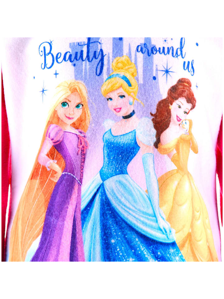 Disney Princess Флисовая пижама с изображением принцесс Диснея темно-розового цвета — фото 2