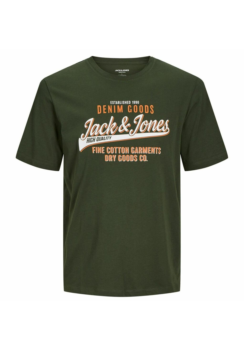 

Футболка с принтом RUNDHALS 3ER PACK Jack & Jones, цвет Mottled Blue