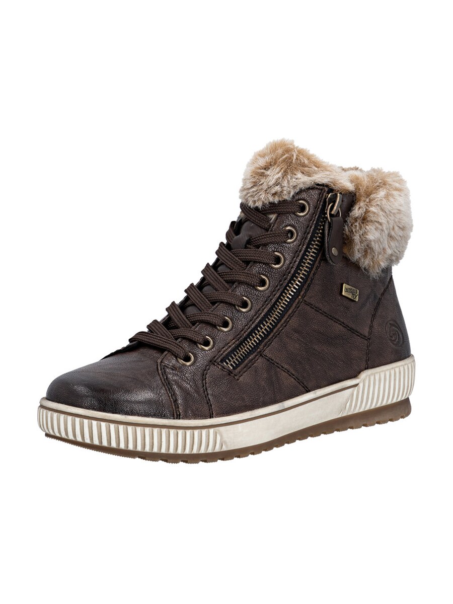 Ботильоны на шнуровке REMONTE, Light brown/Dark brown