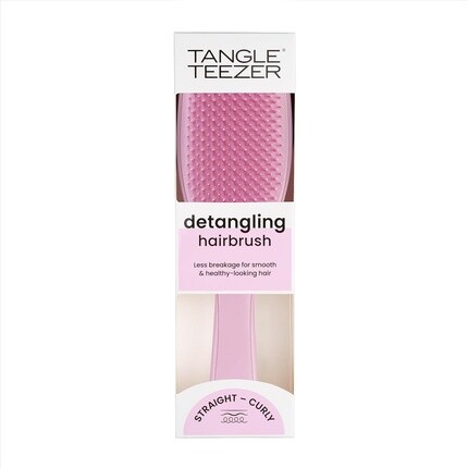 Tangle Teezer Лучшая расческа для распутывания влажных и сухих волос, уменьшает ломкость и устраняет спутывание волос. Двухъярусные зубцы и удобная ручка. Цвет: розовый бутон розы. — фото 3