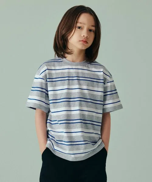 Детская футболка MUSINSA STANDARD KIDS с круглым вырезом и принтом