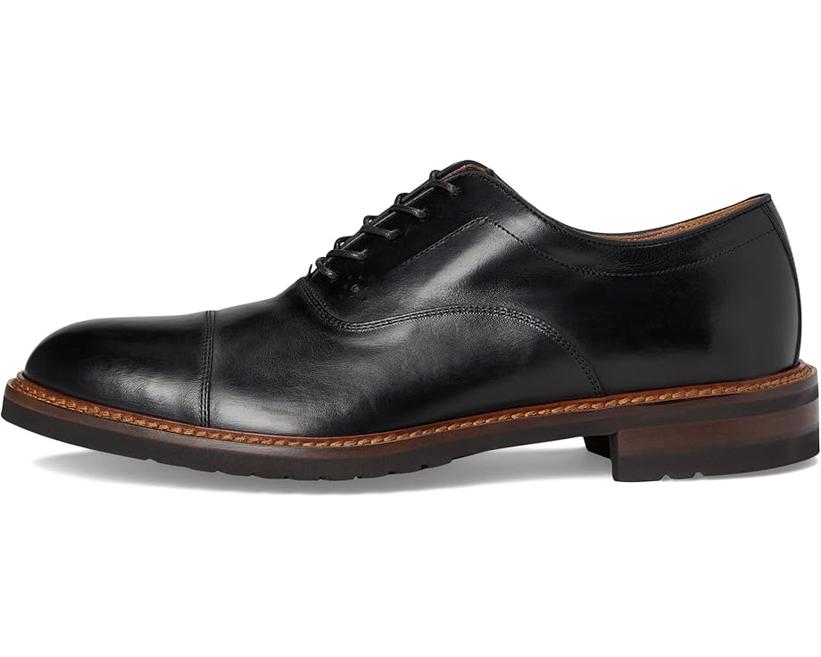 Мужские оксфорды Johnston & Murphy Collection Hartford Cap Toe, Black Italian Calfskin — фото 4