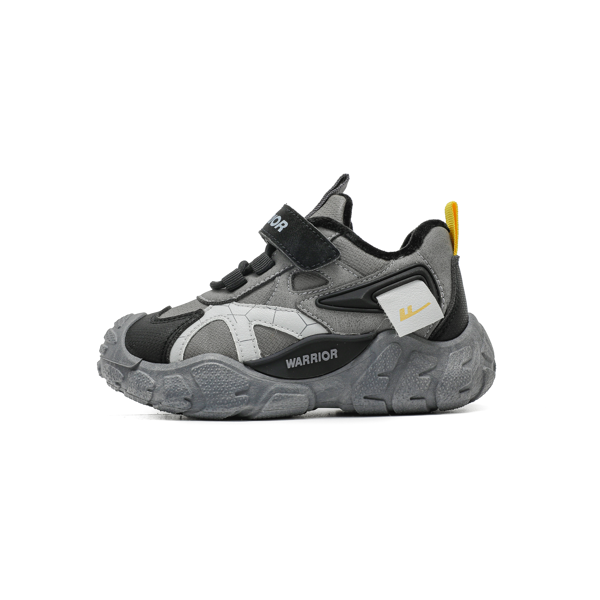 

Детские утепленные ботинки из искусственной кожи с противоскользящей и износостойкой подошвой WARRIOR, серый/черный (fleece-lined)