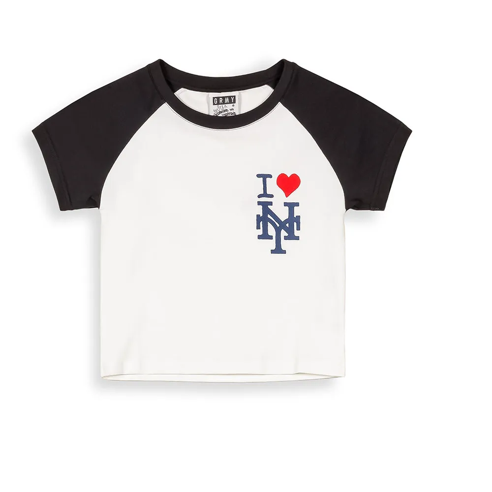 

Футболка с коротким рукавом Grimey Raglan Fitted, белый