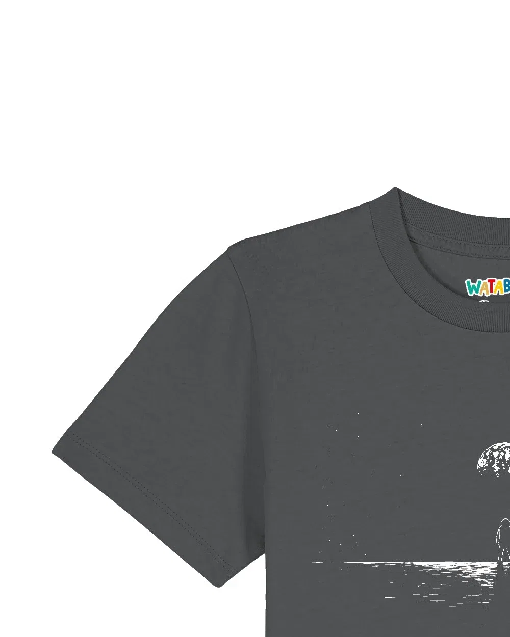 Футболка хлопковая Wat? Apparel, серый — фото 3