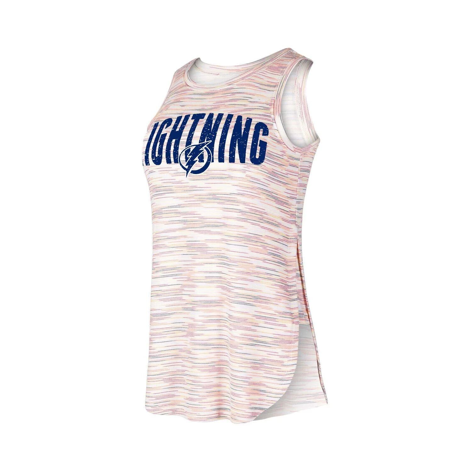

Женская многоцветная майка из трехцветной смеси Concepts Sport Tampa Bay Lightning Sunray