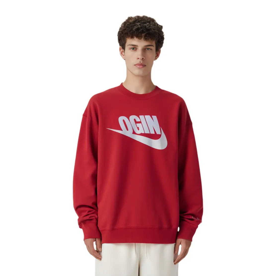 Флисовая толстовка X Nigo NRG эксклюзив для Азии Nike, красная — фото 4