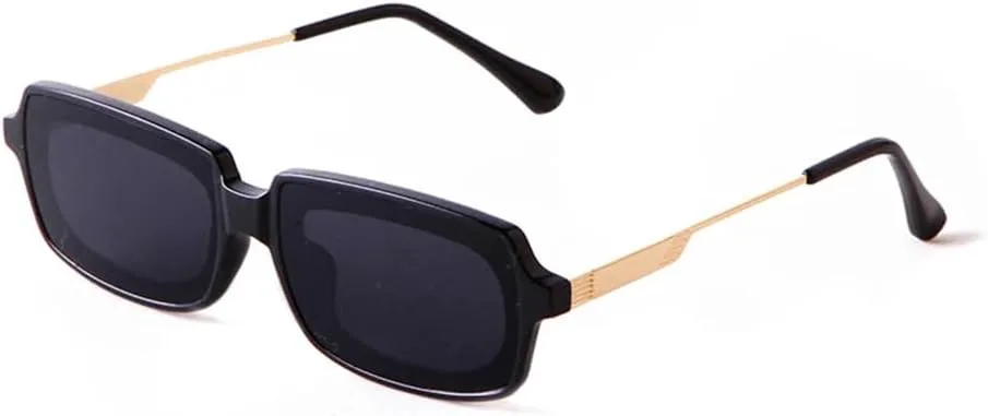 

Солнцезащитные очки прямоугольной формы для женщин, овальные солнцезащитные очки в винтажном стиле для мужчин и женщин, очки с защитой от УФ-излучения UV400 MTZJH, C1