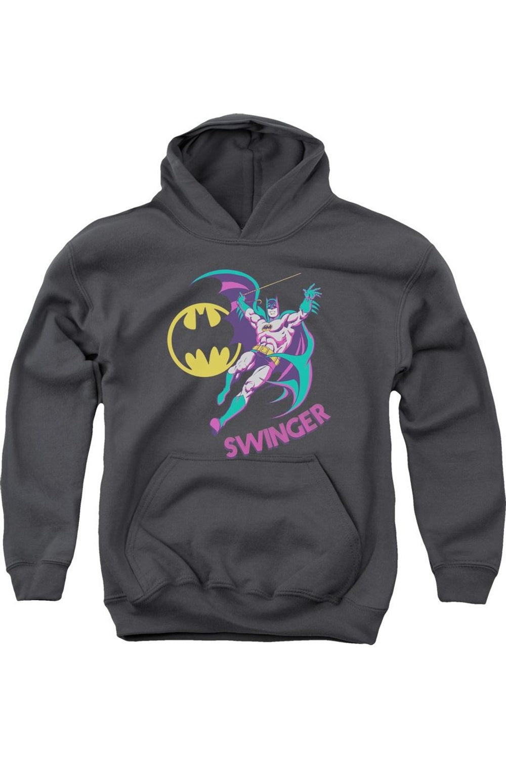 

Толстовка с капюшоном DC Comics Swinger Youth Gildan, Charcoal
