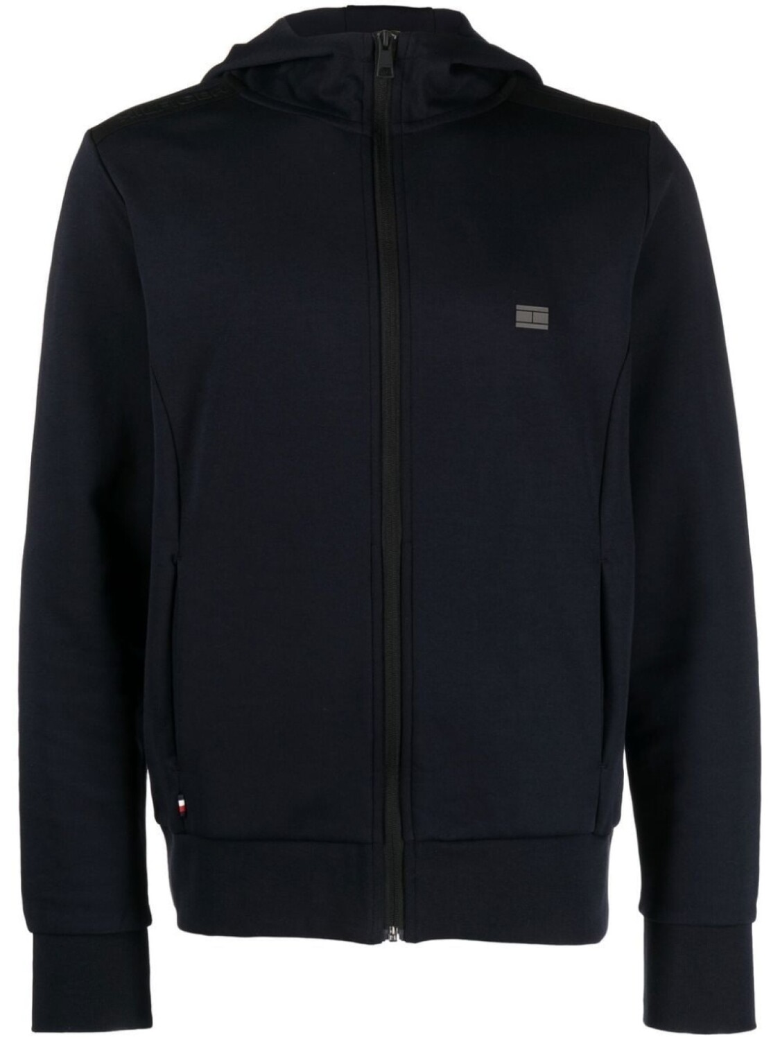 

Tommy Hilfiger худи на молнии с логотипом, синий