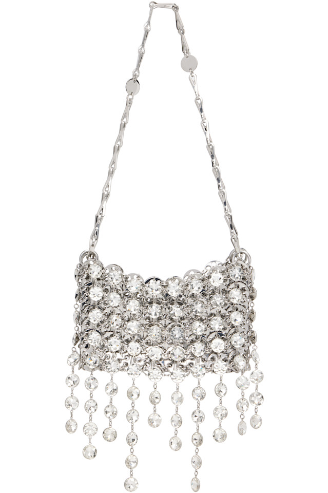 

Сумка Strass Nano 1969 года Rabanne, серебро